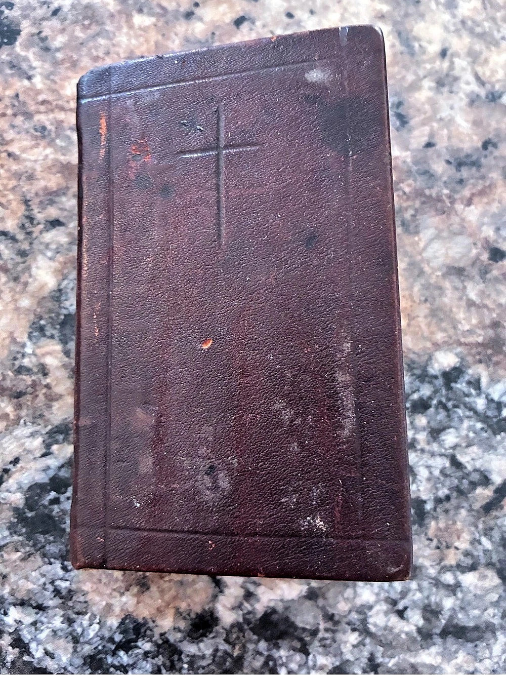 1908 Antique French Prayer Book Brown